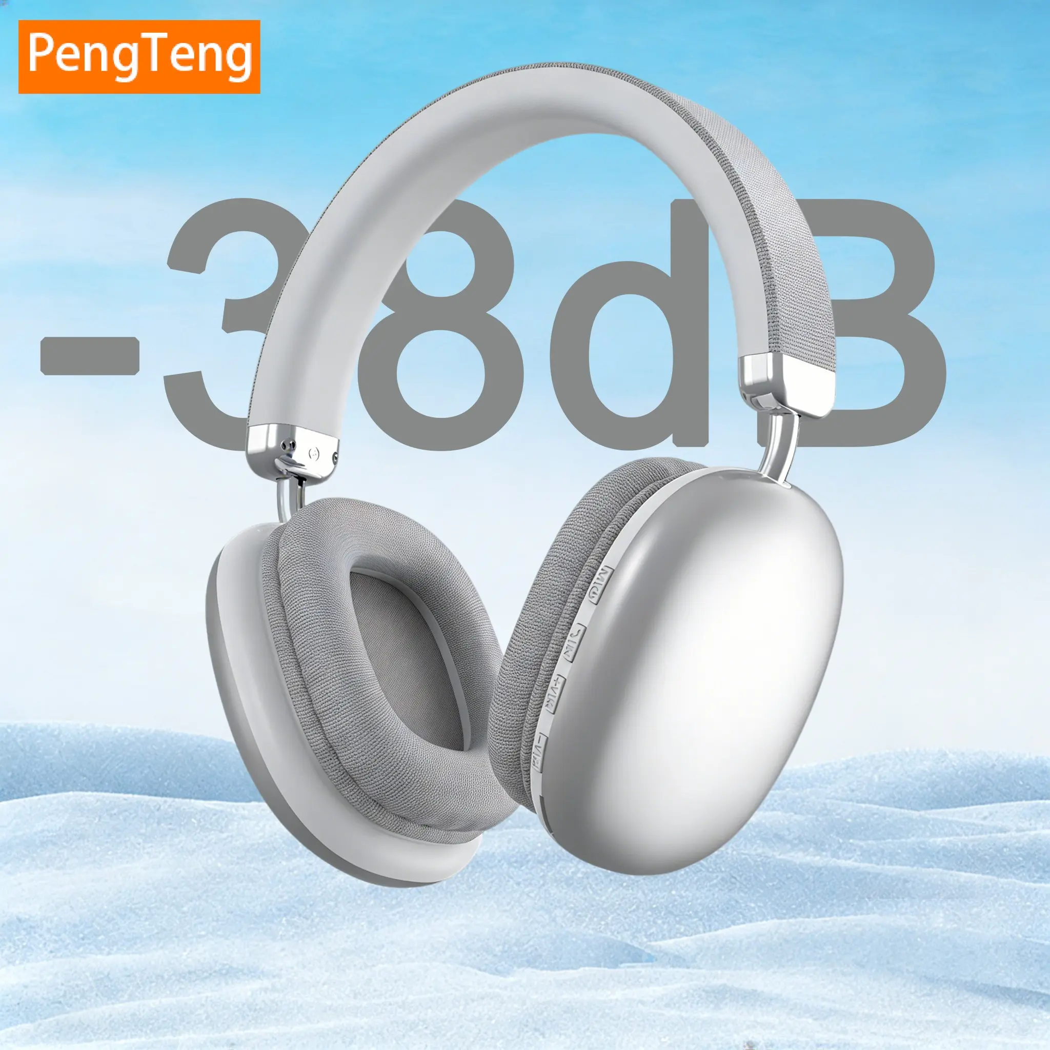 Pengteng Wireless Earbuds, Bluetooth, Noise-Canceling, Foldable Design, High Quality Headphones, Rich Sound Quality, Ideal for Daily Use, Gaming, Sports, Gift Option