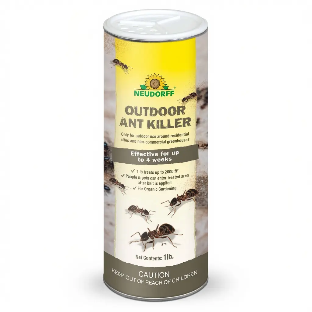Outdoor Natural Pellet Ant Bait Granules - 1lb Spinosad-Based Ant Deterrent Indoor Insect Control, Home Perimeter Protection for Homeowners, Eliminates Common Species, 1 Month Long-Lasting Effect, Covers Up to 2000 Sq Ft, Safe for Plants, All Seasons Use