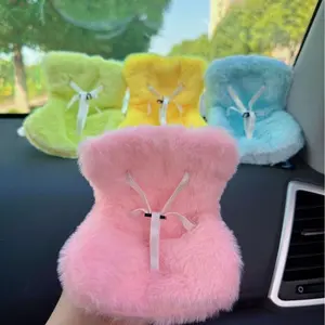 Suitable for Labubu Doll Seats, Cute Plush Car Doll Seat Cushion, Cute Doll Car Air Vent Decoration, Car Interior Decorative, Car Interior Decoration Accessories for Women & Girls