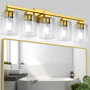 3/4/5 Lights Bathroom Light Fixtures, Modern Bathroom Vanity Light, Bathroom Lighting Fixtures Over Mirror, Perfect for Mother's Day Gift