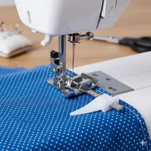 Adjustable Sewing Machine Presser Foot, Professional Universal Hemming Beading Anti-Slip Presser Foot Kit, Multi-Function Precision DIY Guide Tool, Multifunctional Home Sewing, Upgrade Sewing Accessories for Home Sewing Machines