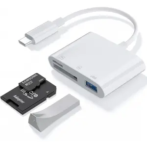 SD Card Reader for  USB C,3 in 1 Memory  Sd Card Reader USB C with Dual Slots,Camera Adapter to  Compatibletype-C Laptop,Usbc Sd Card Reader Camera, Android, MacBook Pro/Air,Laptop.