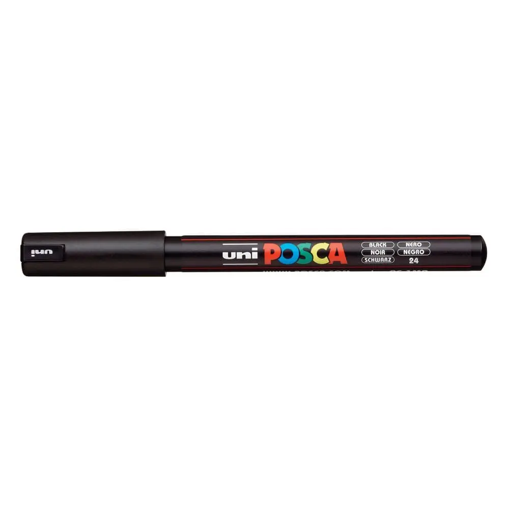 Uni Posca Paint Pen, Ultra-Fine Tip Black 1MR