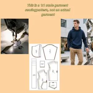 Men's S-Xxl Full Set Sewing Patterns, 5 Sizes, Ideal for Custom Clothing Design, Handmade Fashion & DIY Fabric Making