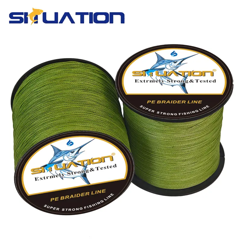 SIIUATION Ultra-Strong PE Braided Fishing Line, 300m/328YDS - 4-Strand Multi-Wire, Wear-Resistant, Smooth Long Casting up to 100 LB - Ideal for All Fishing Enthusiasts, Perfect Halloween Gift, Fishing Accessory