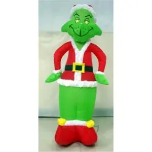 4 ft. Air Blown Santa Grinch