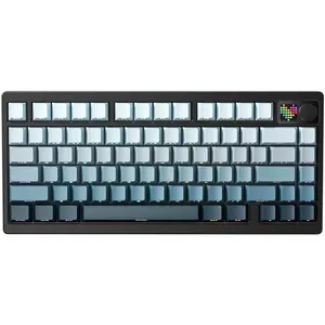 SPECTRA 75 Gaming  Mechanical Keyboard Creamy Axis Sound Effect  Knob  Dot Matrix Screen Front BT/2.4G/USB-C Hot Swappable /PP Material/8000mAh  Life(Black)