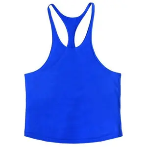 100% Cotton Bodybuilding Jogger Gym Singlet Training Bodybuilding Tank Top Vest Shirt Sleeveless Fitness Cotton Shirt For Men