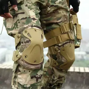 Tactical Knee and Elbow Protector Set, Outdoor Military Style, Crawling Training Gear, Cycling Protection Kit, 2pc-4pc