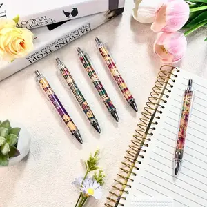 Mexican Food Pattern Ballpoint Pen Set, 5 Counts/set Ink Writing Pen, Stationery Supplies for Students, Gift for Friends