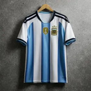 [April Stock Up] Argentina Soccer Jersey 2026 Embroidered Logo, Argentina Football Shirt Blue White Stripes, soccer jerseys, soccer parka, Retro Green Soccer Jersey