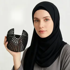 Muslim Women's Hijab Non-Slip Headband with Grip Patch, Invisible No-Slip Underscarf Accessory, Modesty, Secure Hold for Daily Wear, Commuting, Outdoor Sports and Casual Use