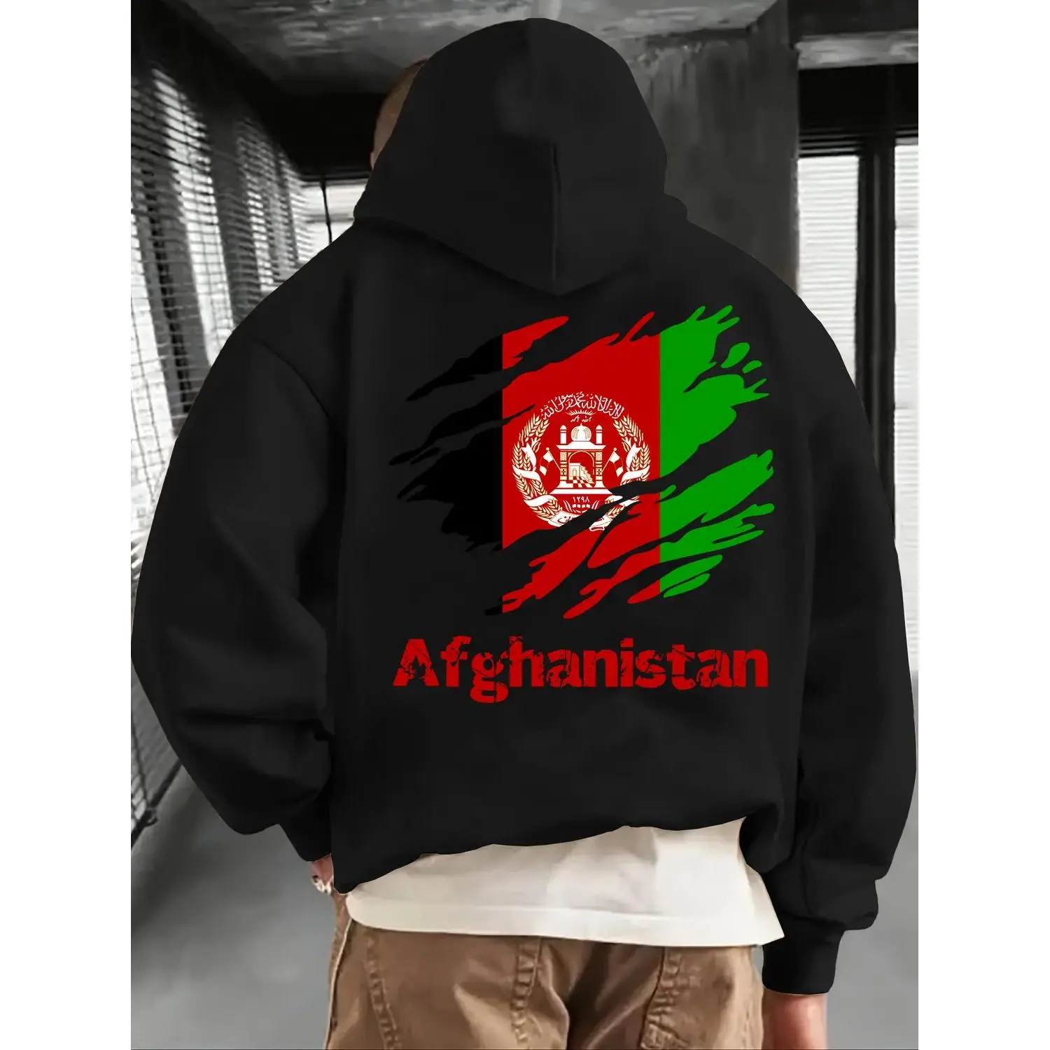 Women's Afghanistan Print Graphic Long-Sleeve Zip Hoodie - Fall & Winter Casual Regular Fit Daily Wear Sweatshirt, summerwins
