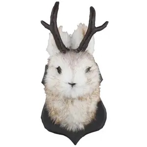 Whimsical Deer Head Hanging Wall Art, Animal Wall Decoration, Wall Art for Home Living Room Bedroom Office, Ornaments