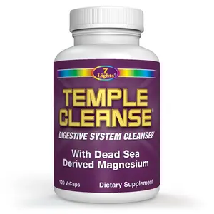 TEMPLE CLEANSE (120 V-CAPS) - Digestive System Cleanser With Magnesium
