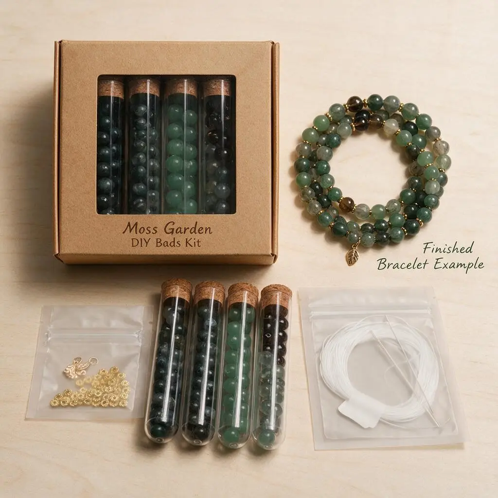 Multi-Themed DIY Bead Supply Kit for for Bracelet, Keychain & Custom Handcraft