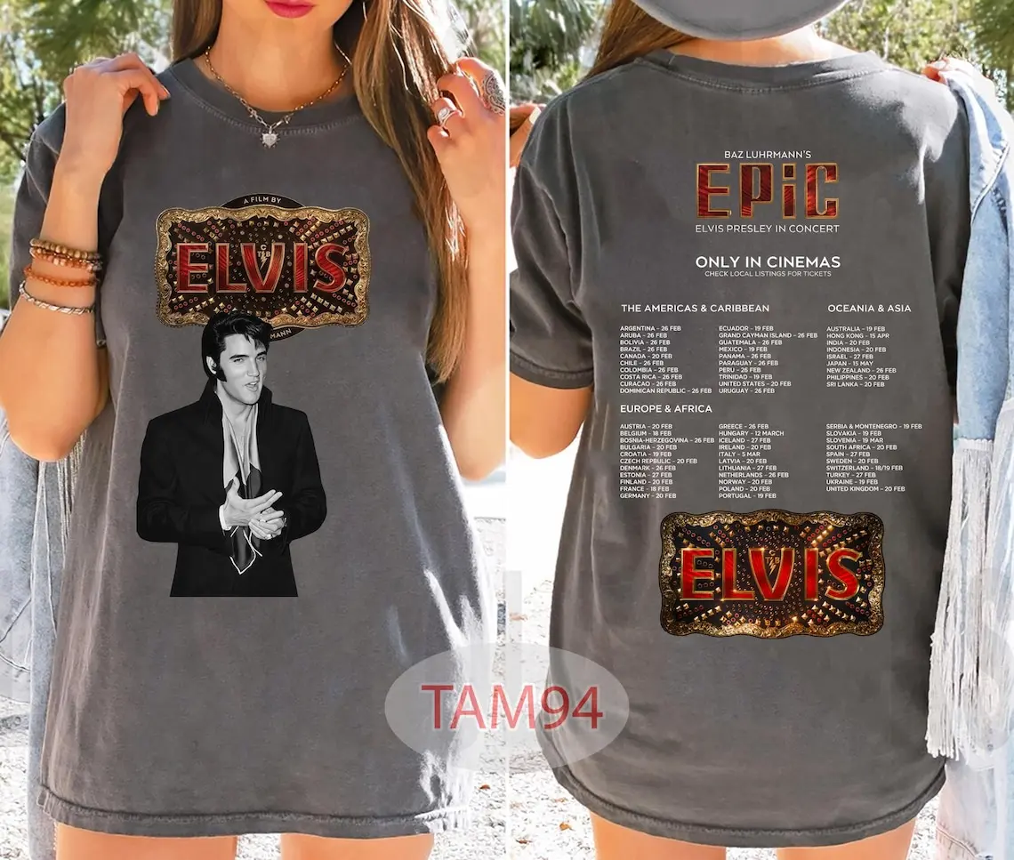 Elvis Presley in Concert 2026 2 Sided Shirt