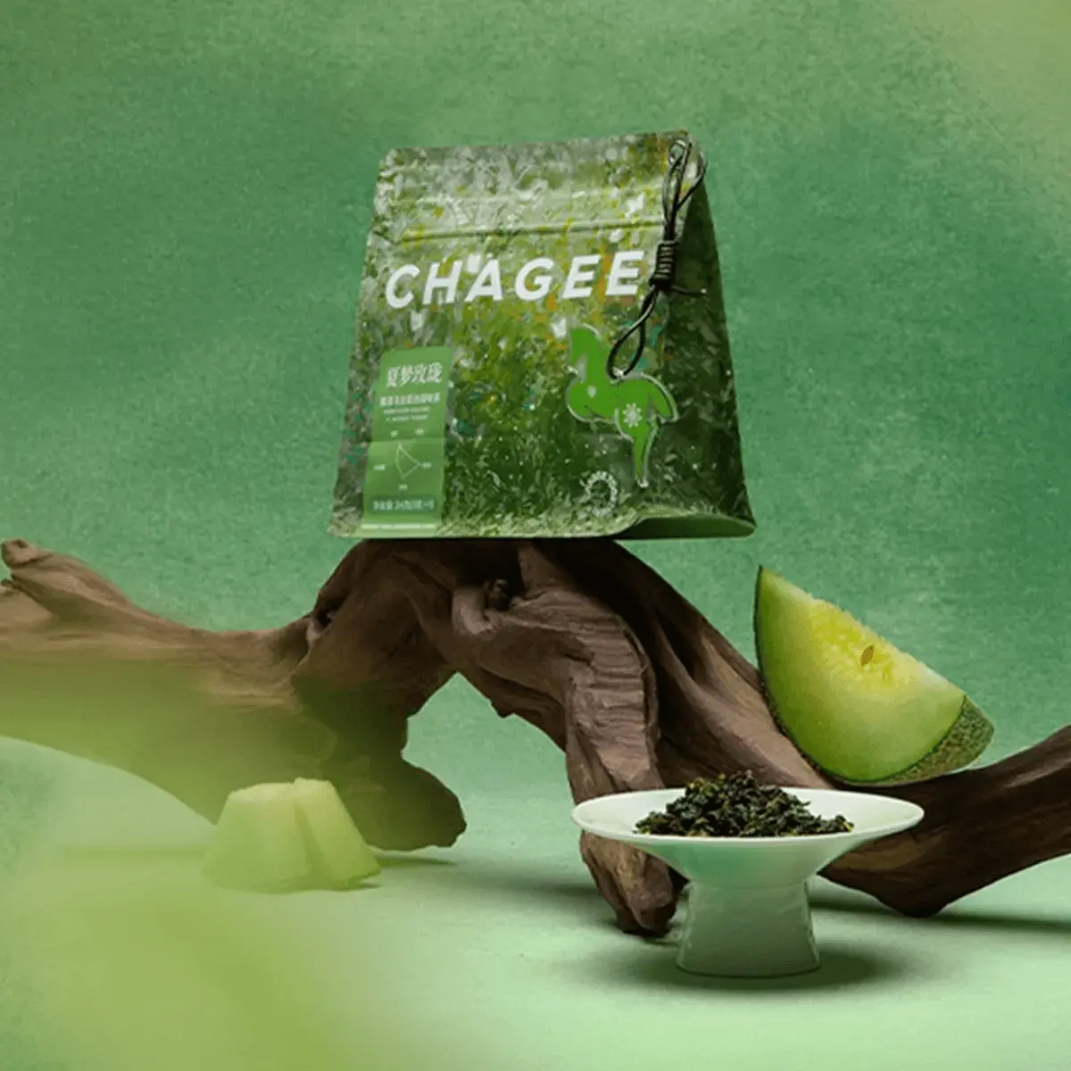 CHAGEE Summer Dream Melon Oolong Tea Bags - 8 Packs (24g) - Refreshing Fruity Aroma, Smooth Sweet Aftertaste - Yami