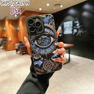 A Phone Case Featuring an Evil Eye Design That Provides Complete Protection, Accurate Cutouts, And Shock-Resistant TPU for Iphone Models 16, 15, 14, 13, 12, And 11 Pro.