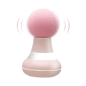 Mini Massager Portable Pocket Massager with 6-Speed Adjustable Vibration for Women USB Charging Pink Ergonomic Design for Neck Back Legs Feet Hands Muscle Tissue Massage