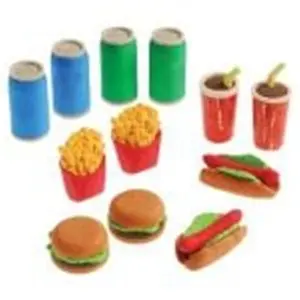 US Toy 4320 Junk Food 3D Erasers