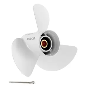 VEVOR Outboard Propeller, Upgrade OEM 15 Spline Tooth Aluminum Outboard Boat Propeller Fit Yamaha Engines 60-130 HP, 4-1/4 Gearcase, 3-Blade, RH (Right Hand Rotation), OEM Parts No. 6E5-45947-00-EL