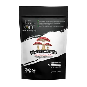 UpCup Koffee 9 Servings Mushroom Coffee - Premium Blend with Lion's Mane Shilajit & NAD+ for Sharp Focus & Sustained Energy