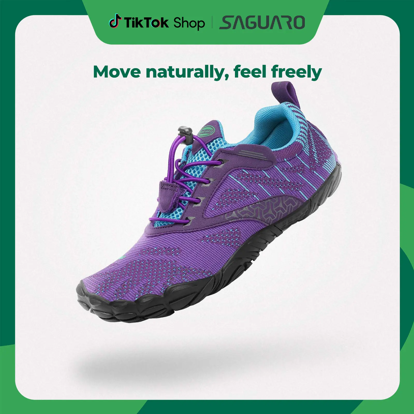New Drops Saguaro Free Ⅰ - Men's and Women's Blue/Black Minimalist Trail Runner | Wide Toe Box | Barefoot Inspired | ZERO-DROP Outdoorfun Hiking Shoes Outdoor Sneakers