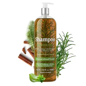 1,000ML Minoxidil 5% shampoo W/ Pcs of Rosemary ,Cinnamon, Aloe, Mint real Botanicals for hair growth , hair loss prevention shampoo
