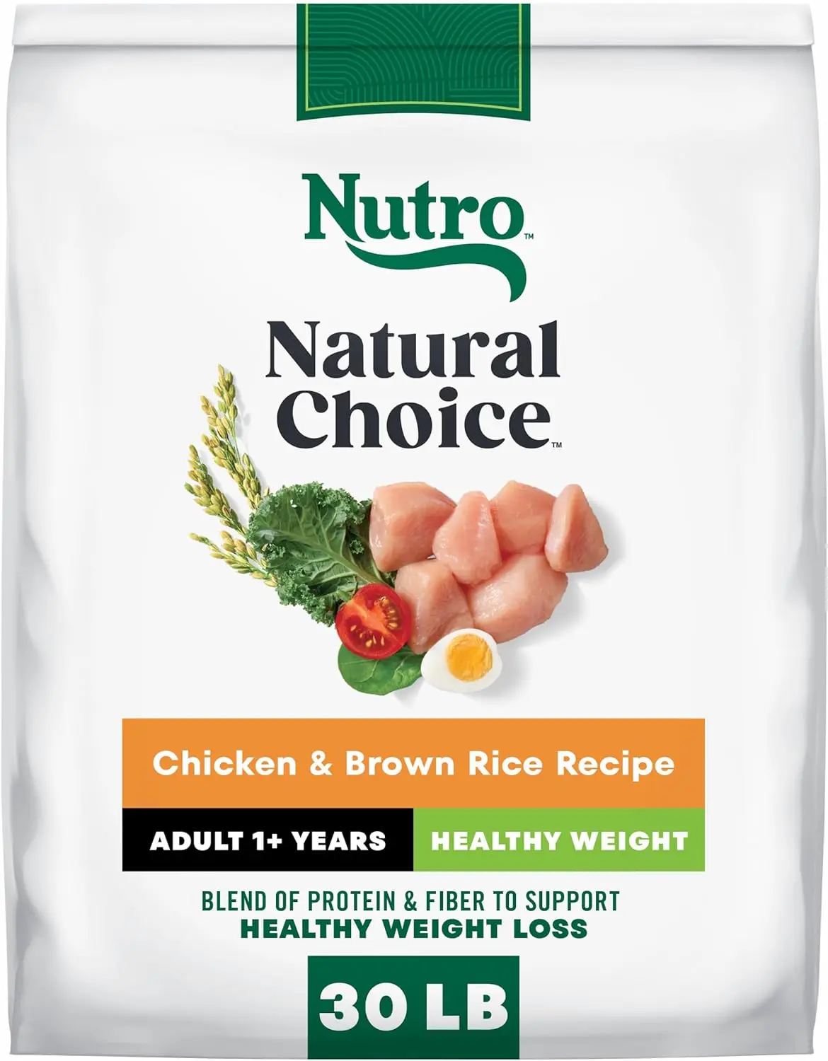 Nutro Natural Choice Dry Dog Food, Adult Healthy Weight Management Dog Food Dry Chicken and Brown Rice Recipe, 30 lbs.