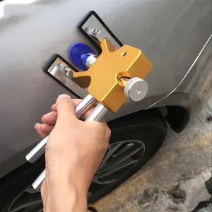 Car Paintless Body Dent Repair Tool with Car Dent Puller Glue Tabs, Dent Repair Kit, Car Dent Puller Tabs Removal Body Damage Fix Tool, Professional Car Repair Tool, Car Dent Remover