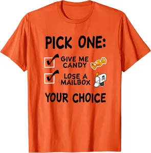 Funny Halloween Trick Or Treat Candy Corn T-Shirt - Phoebeumba Shop 36B08FDBGN5N
