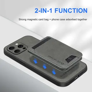 Luxury PU Leather Card Bag for Phone Case Cover for iPhone 16promax 16e 15plus 14pro 13 12 11 xsmax xr