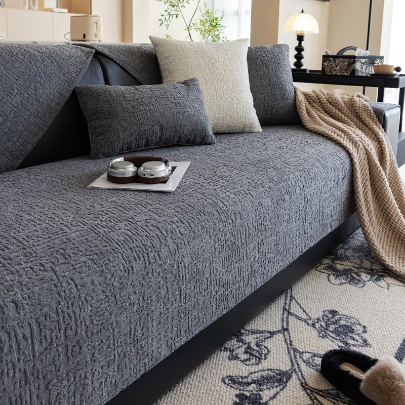1pc Sofa Cover Soft Couch Sofa Protector Simple Solid Color Sofa Cushion, All-Season Pet-Friendly, Non-Slip and Machine Washable, Suitable for Office, Bedroom, Living Room Furniture Decoration Sofa Covers and Covers, Sofa Slipcover