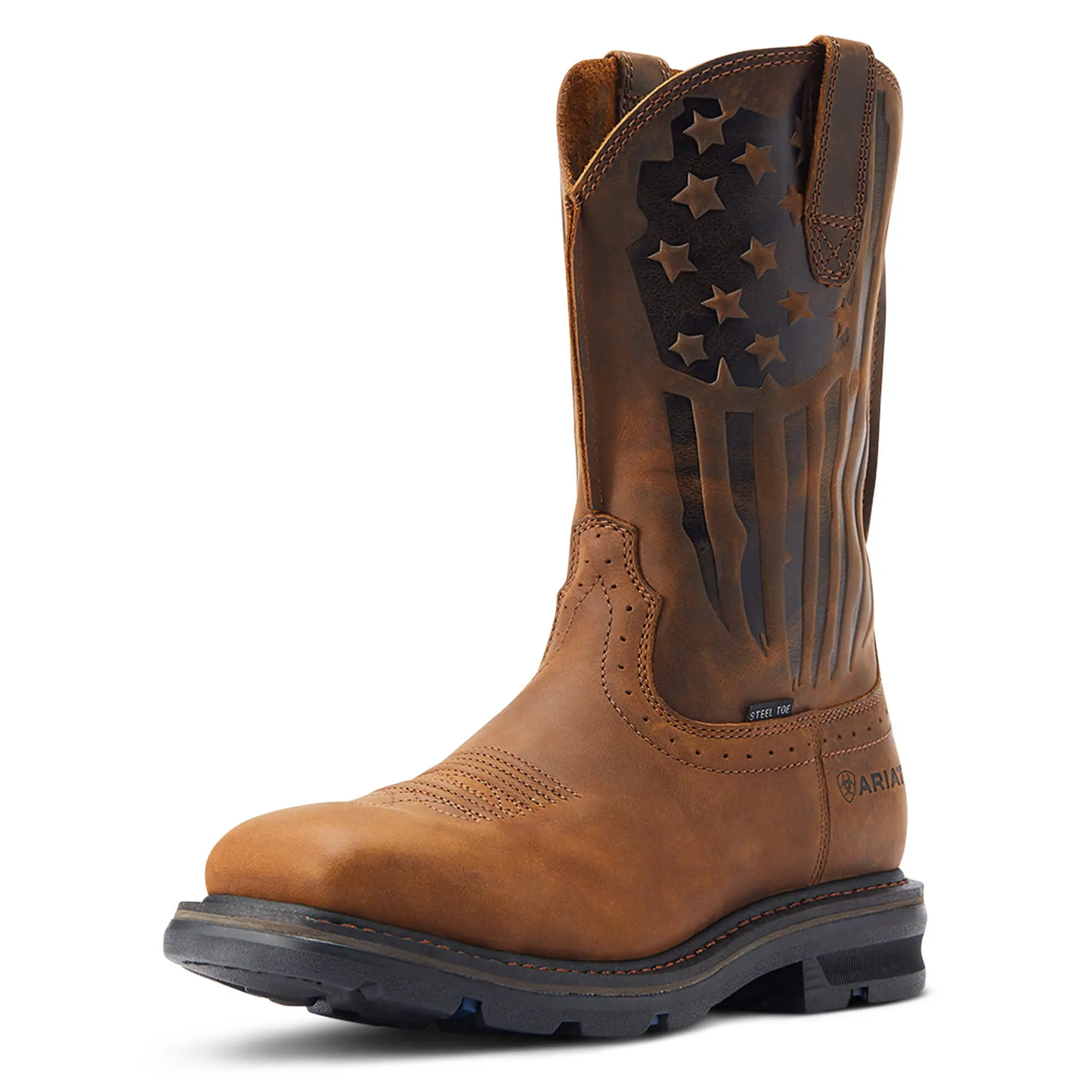 Men's Sierra Shock Shield Patriot Steel Toe Work Boots