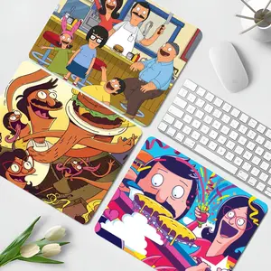 Cartoon B-Bobs Burgers Mouse Pad Anime Mousepad Fashion Gamer Small Rubber Art Gaming Locking Edge Large Computer MousePad Laptop Desk Pad