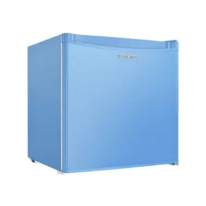 Upstreman mini fridges 1.7 Cu Ft with Freezer FR17 Adjustable Thermostat Energy Saving Low Noise Single Door Compact Refrigerator for Dorm Office Can Bedroom blue fridge mini  brands Small pantry drink fridge skincare fridge Portable