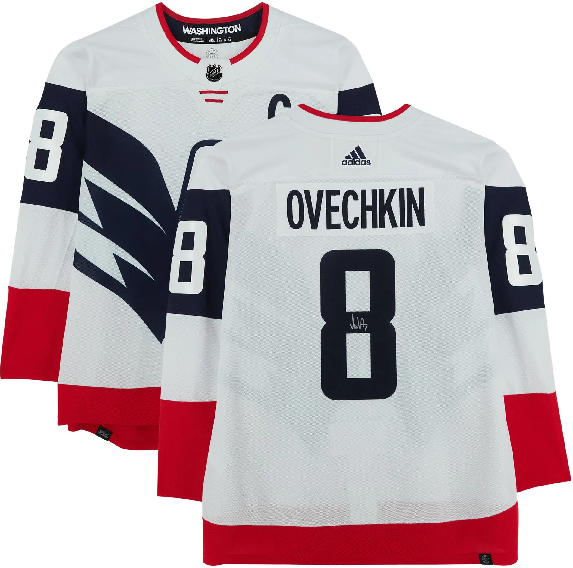 Alex Ovechkin Washington Capitals Autographed 2022 Stadium Series Adidas Jersey - Fanatics Authentic Certified