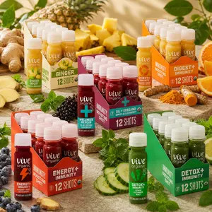 Vive Organic Immune Support Wellness Shot 2 oz, Cold Pressed Ginger Turmeric Echinacea and Black Pepper Blend, USDA Organic Daily Wellness Formula, Multiple Flavors Available