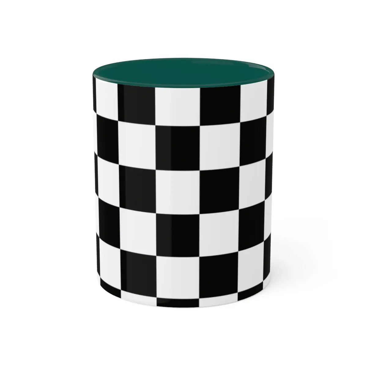 Fall autumn checkered mug, Halloween coffee mug to use to work from home, trendy travel mug, Colorful Mugs, 11oz