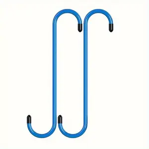 Brake Caliper Hangers, Brake Caliper Hooks With Rubber Caps For Reduce Suspension Work Damage To Brake Hoses (2 PCS, Black/Blue), U Shaped Hook, Hook Tool
