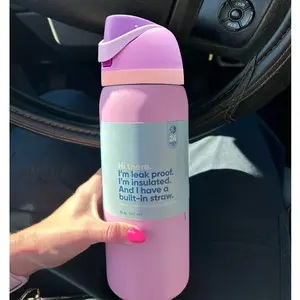 OW(Barbie  Pink)-32oz/945ml, Insulated Stainless Steel Water Bottle with Straw for Sports and Travel,Sports Water Bottle, convenient for carrying out, very suitable for outdoor sports, cycling, travel, Hiking and the gym use- Drinkware Bottled Portable