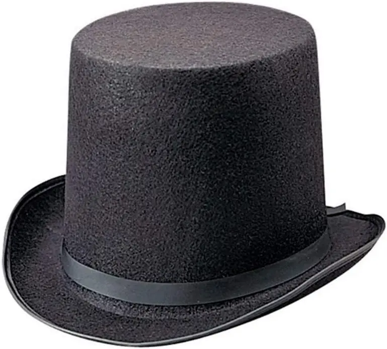 eluxe Black Magician Butler Formal Costume Top Hat, One Per Order