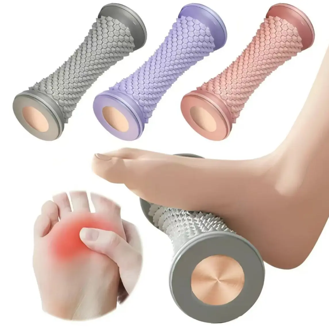 Manual Foot Massager for Plantar Fasciitis Recovery, Deep Tissue Massage Tool, Home Care, Gym Accessory, Valentine's Gift