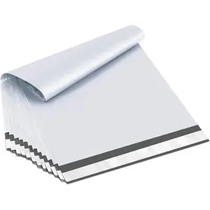 14.5x19 Poly Mailers White Shipping Bags Self-Sealing Waterproof and Tear-Proof 50 Pack