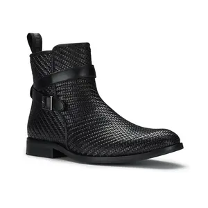 Polar Fox Derrick strapped chelsea boots, in Woven Black, Men's Size 6.5 - 13