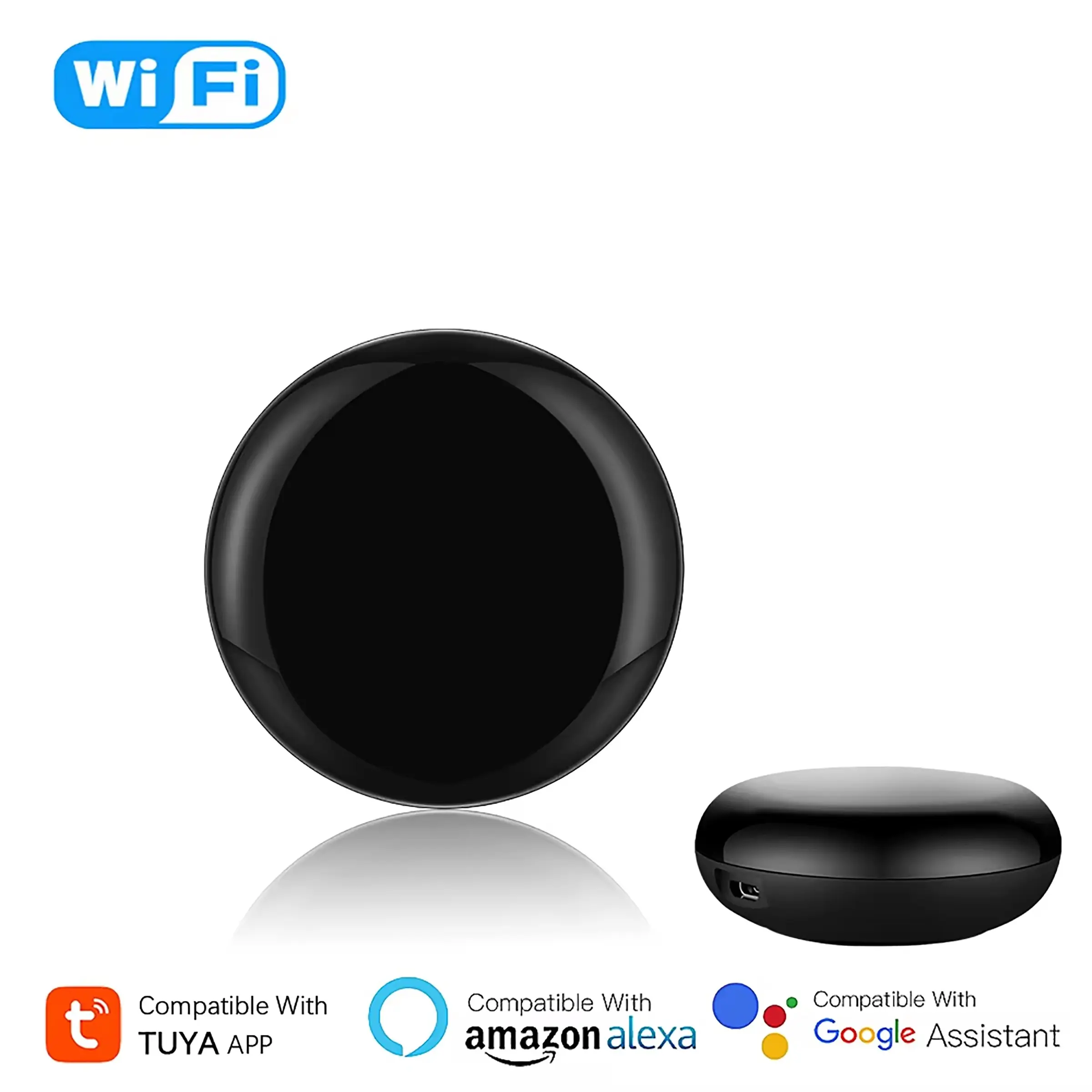 Tuya WiFi IR Remote Control Universal For TV DVD AUD Air Condition Smart Life APP Timing Controller Works with Alexa Google Home On Off Control Voice Smart Control Smart App Controlled Smart Home Devices