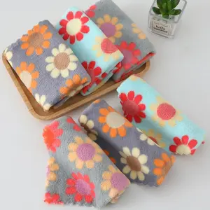 Bohemian Floral Flower Towel Set, Ultra Absorbent Quick-Dry Soft Polyester Fiber, Suitable for All Skin Types, Home Bathroom Luxury Choice