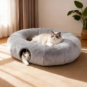Foldable Cat Tunnel - Portable & Collapsible Design for Indoor Play and Comfort
