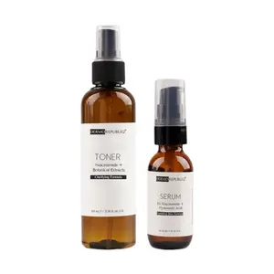 Dermorepubliq Dermo 2-Piece Starter Kit – 5%  Niacinamide Serum + Botanical Toner for Sensitive Skin